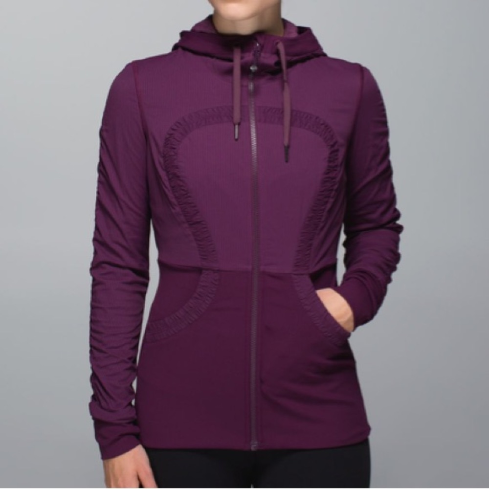 Lululemon Dance Studio Jacket Plum Color, Reversible | Size 4